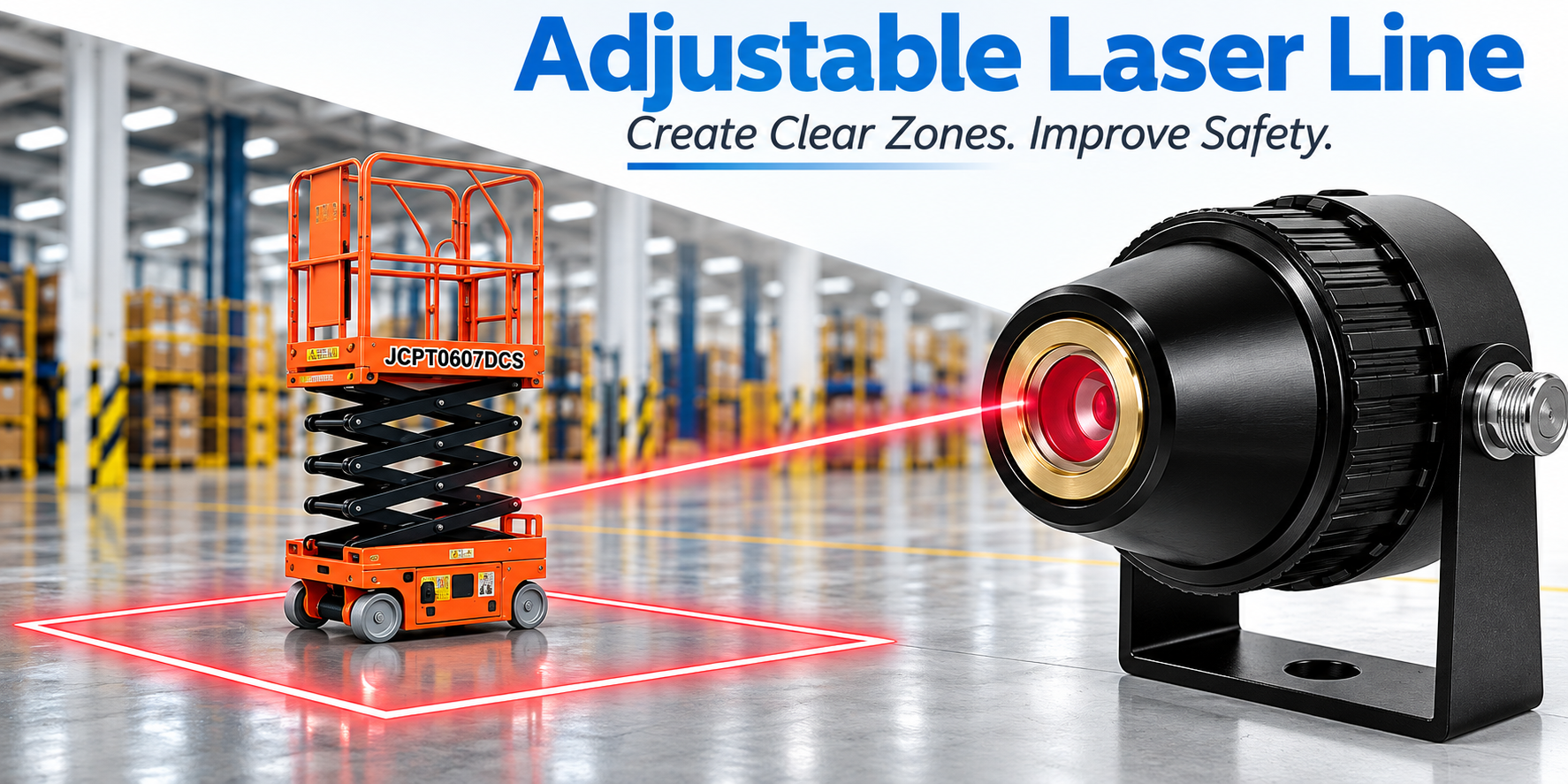 Industrial safety laser line system