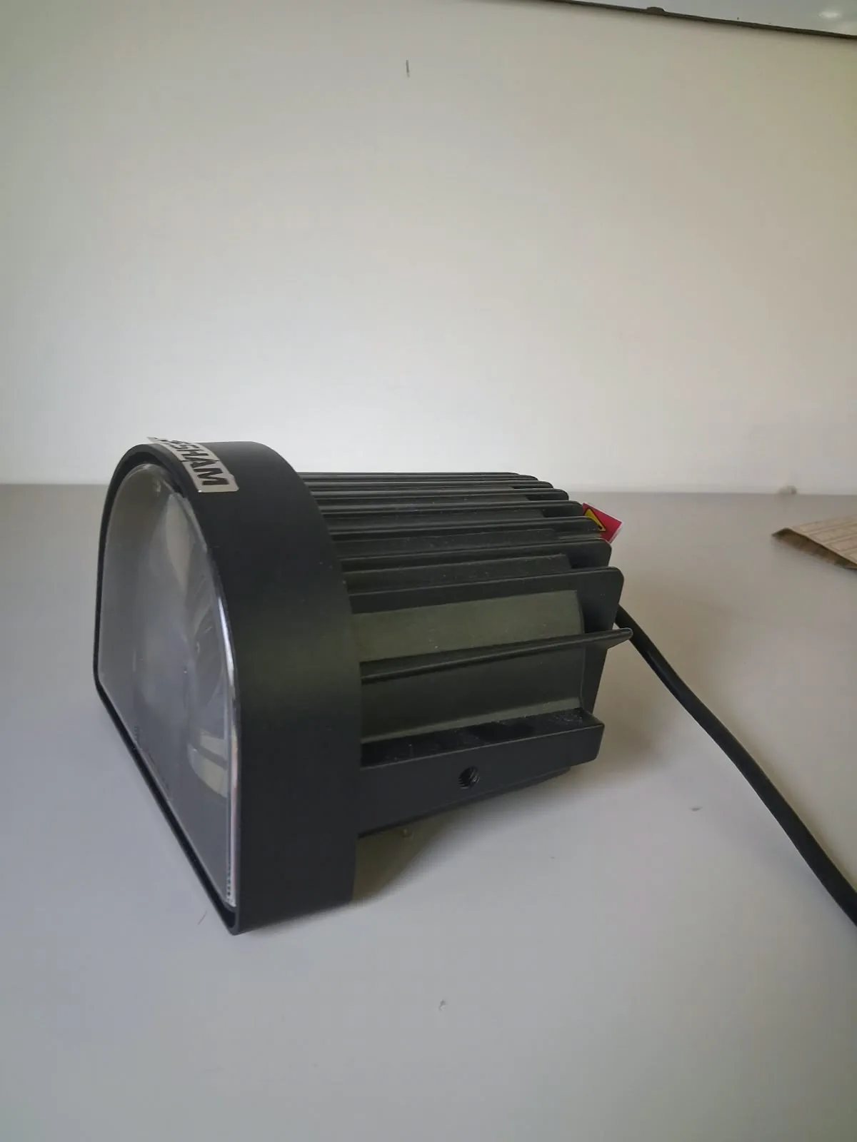Actual HIS-LED-FLW-022 forklift arc safety light housing and cable