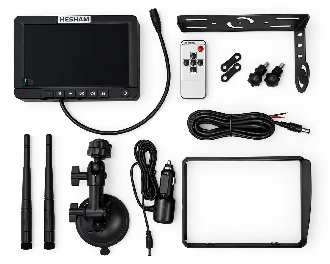 Solar Wireless Rear View Camera System with 7-Inch AHD Monitor